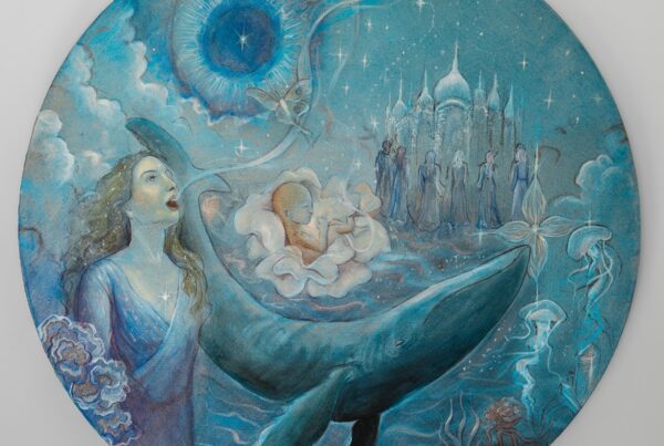 Visionary painting “Song of Oneness” exploring unity and harmony