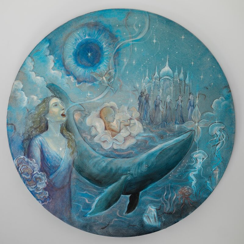 Visionary painting “Song of Oneness” exploring unity and harmony